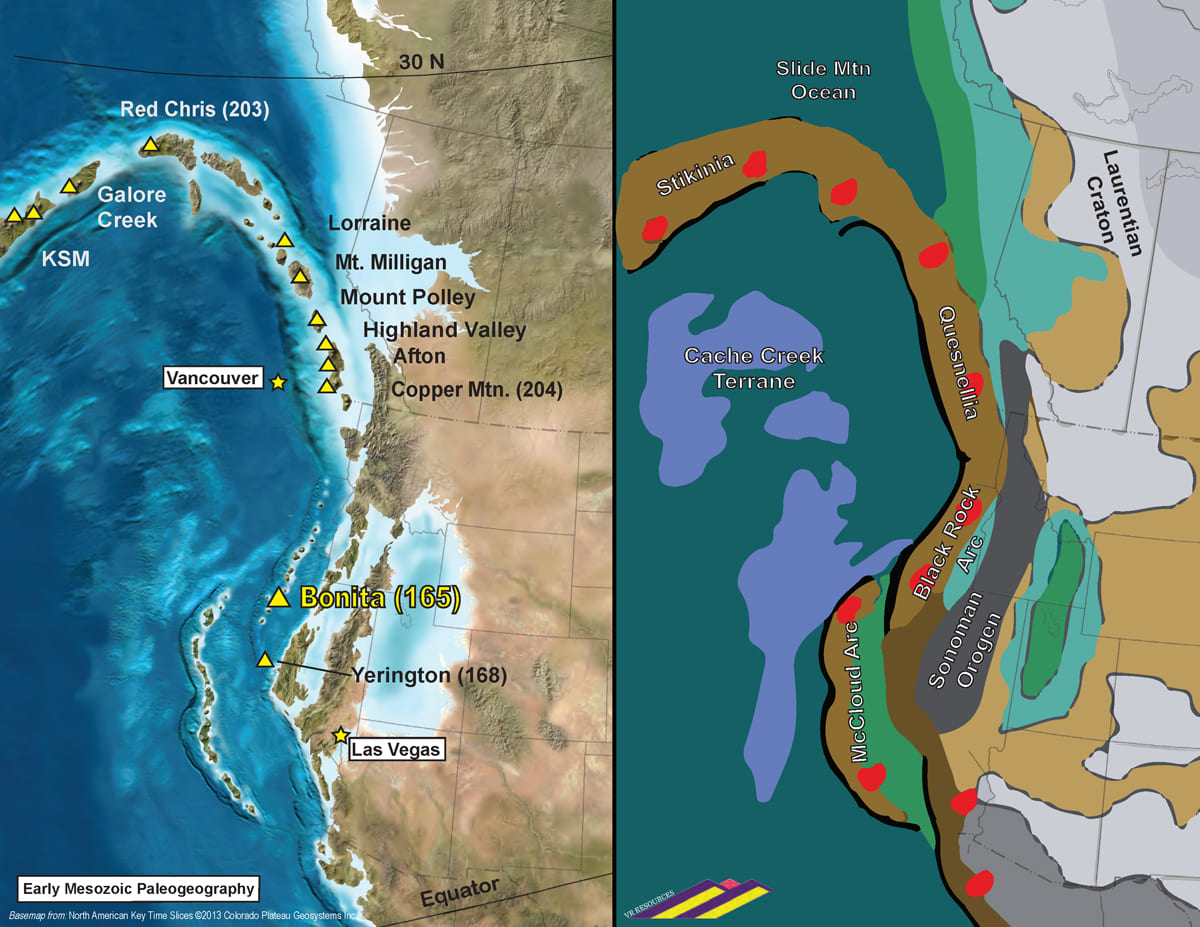 Paleotectonic Location Map