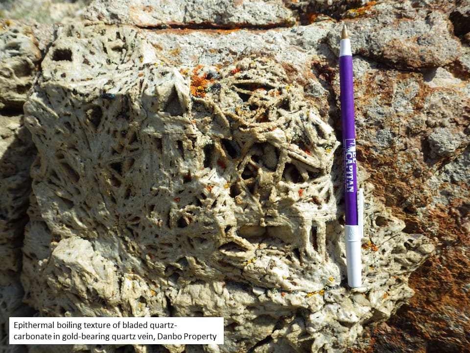 Quartz Vein Boiling Texture