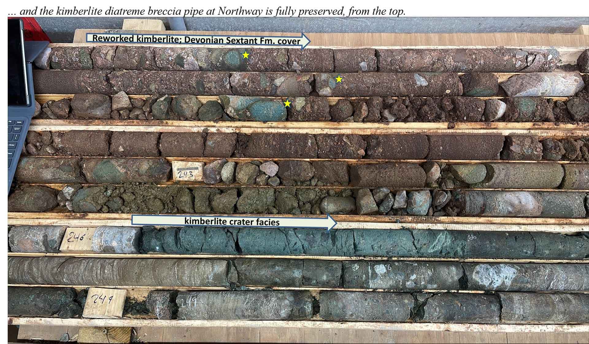 Drill Core Photos, NW22-001, November 2022