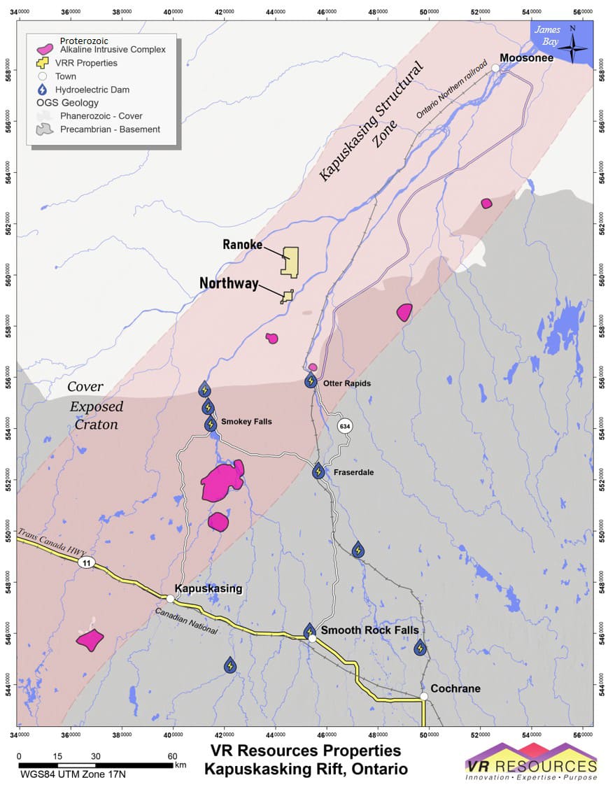 VRR Properties Kapuskasing Rift, Ontario